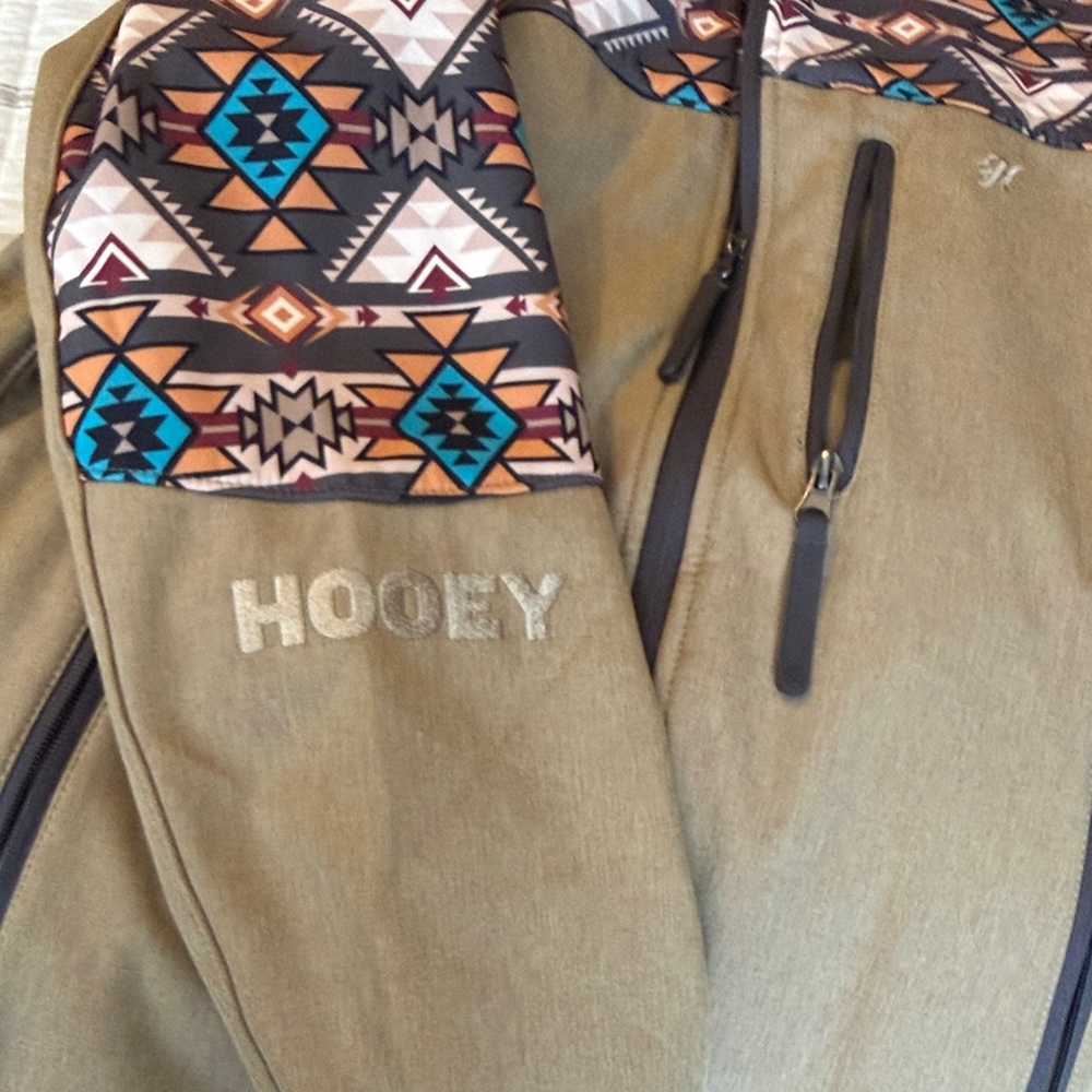 Hooey Tan and Patterned Lightweight Jacket - image 3